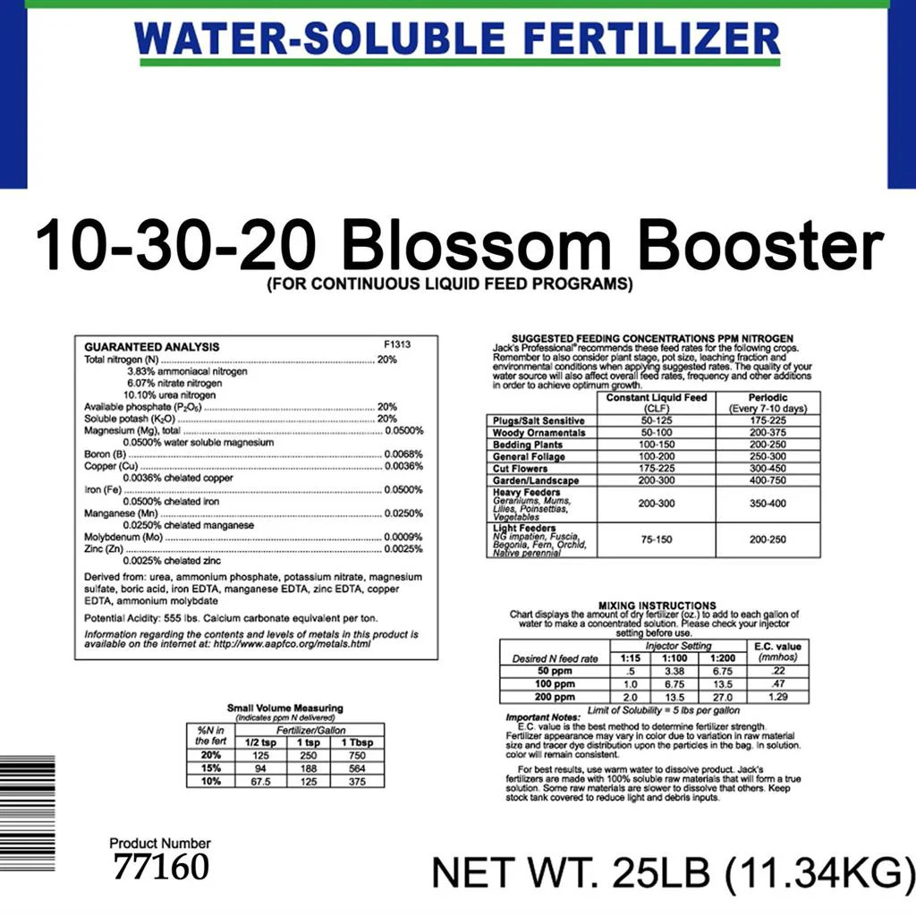 Jack’s Bloom Booster 10-30-20